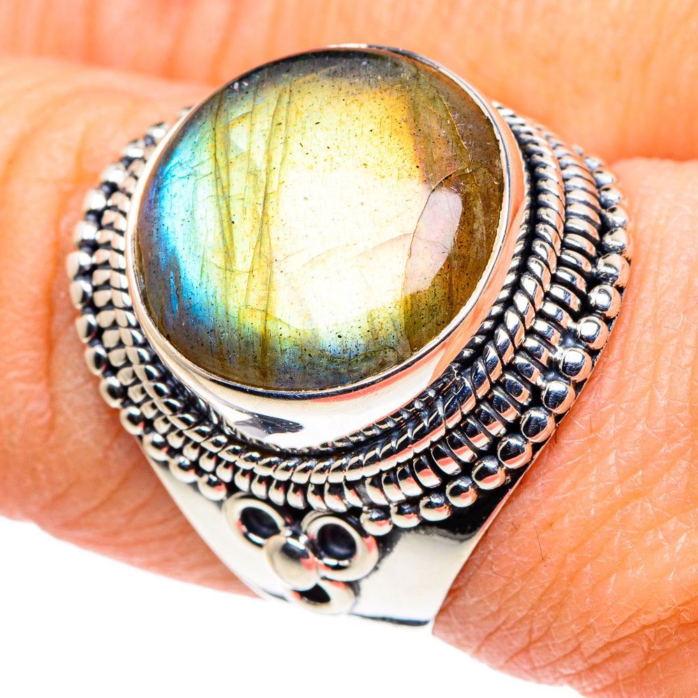 Labradorite Rings handcrafted by Ana Silver Co - RING94573