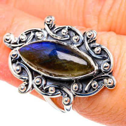 Labradorite Rings handcrafted by Ana Silver Co - RING94579