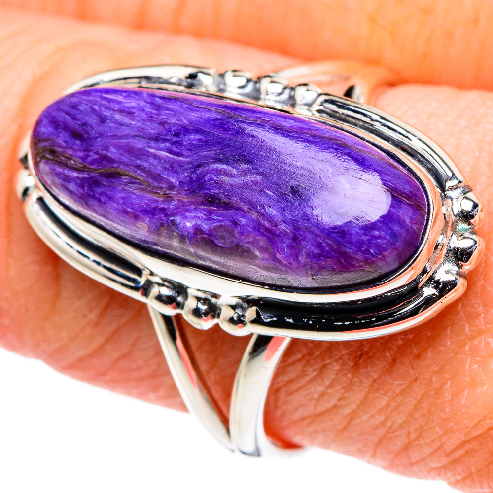 Charoite Rings handcrafted by Ana Silver Co - RING94595
