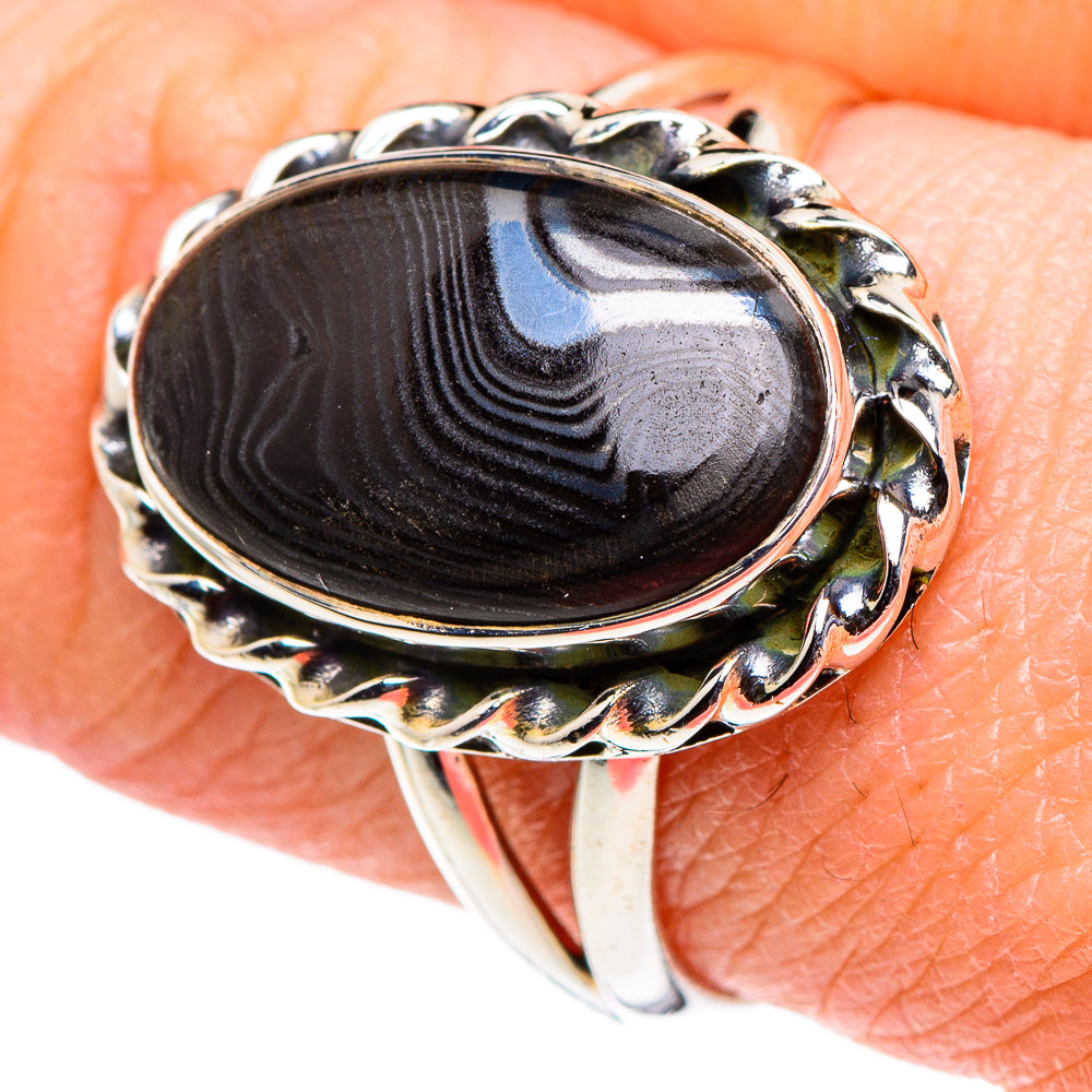 Psilomelane Rings handcrafted by Ana Silver Co - RING94596