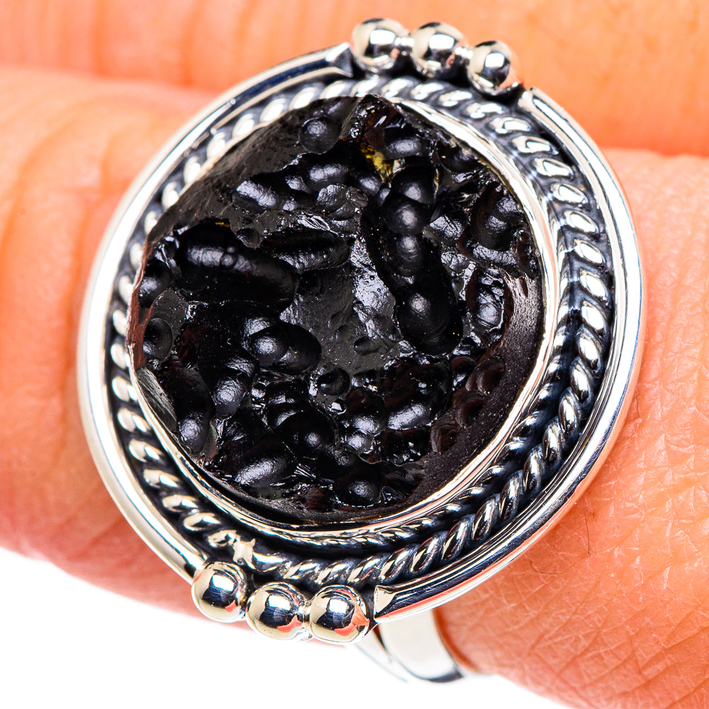 Tektite Rings handcrafted by Ana Silver Co - RING94597