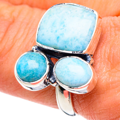Larimar Rings handcrafted by Ana Silver Co - RING94603