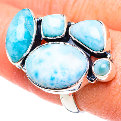 Larimar Rings handcrafted by Ana Silver Co - RING94606