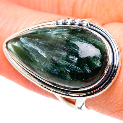 Seraphinite Rings handcrafted by Ana Silver Co - RING94609