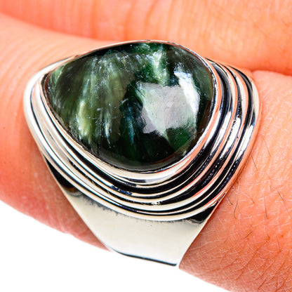 Seraphinite Rings handcrafted by Ana Silver Co - RING94610