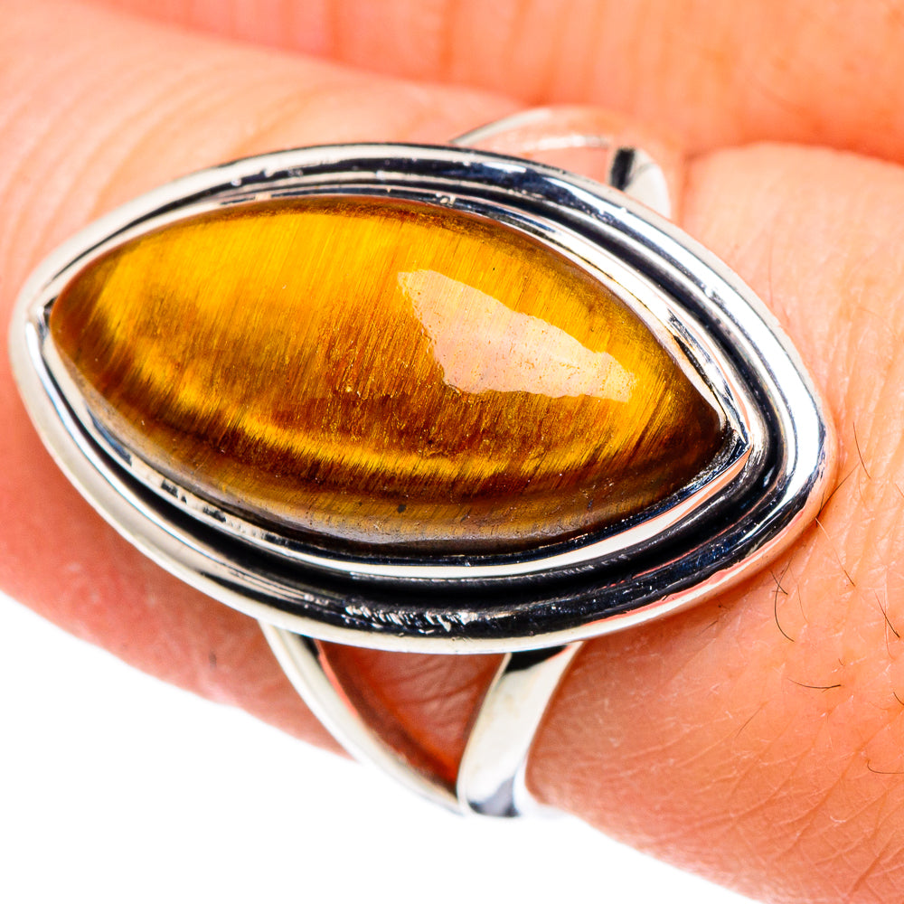 Tiger Eye Rings handcrafted by Ana Silver Co - RING94633