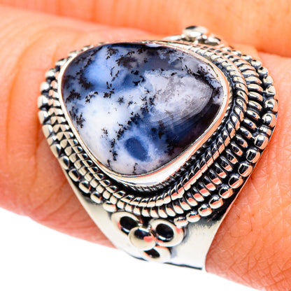 Dendritic Opal Rings handcrafted by Ana Silver Co - RING94639