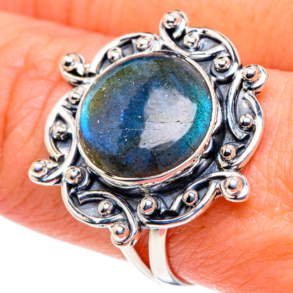 Labradorite Rings handcrafted by Ana Silver Co - RING94641