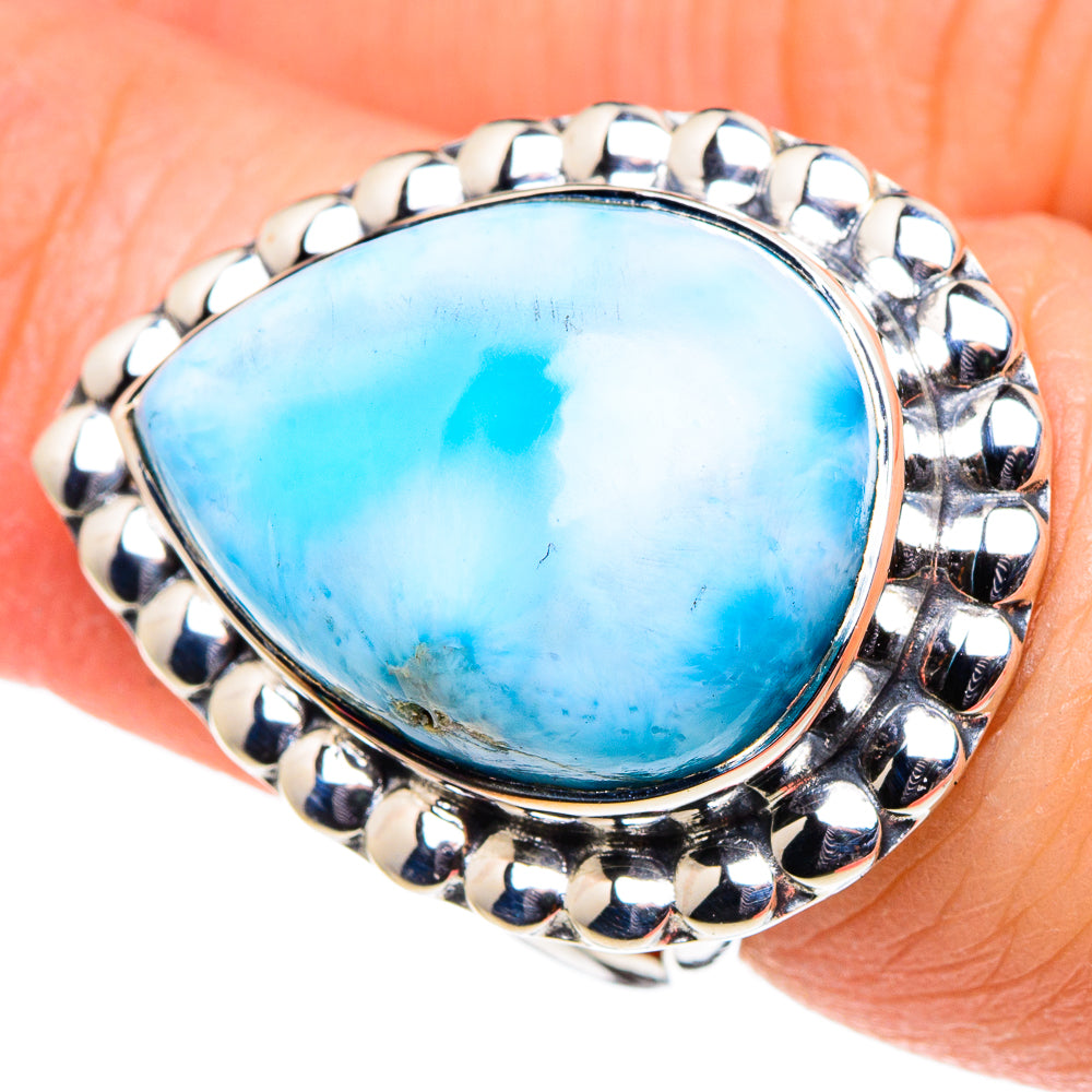 Larimar Rings handcrafted by Ana Silver Co - RING94642