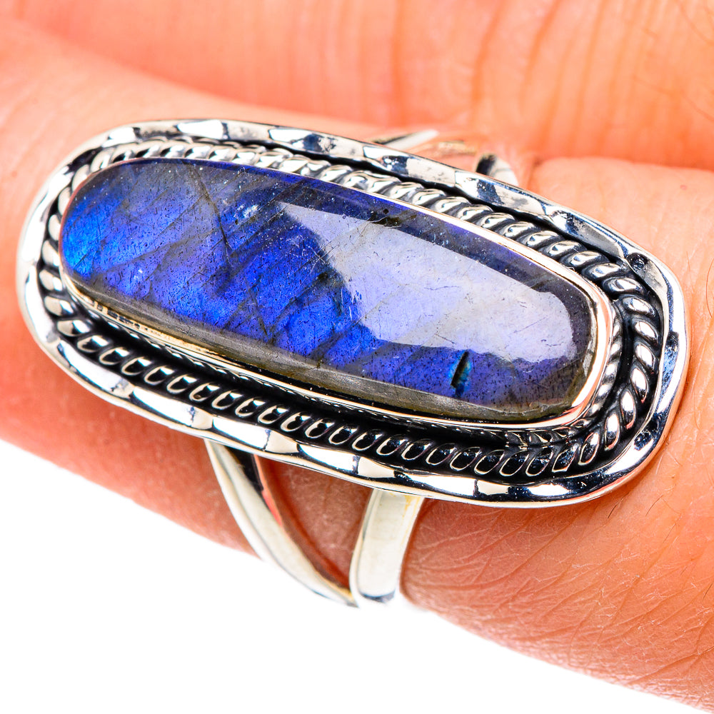 Labradorite Rings handcrafted by Ana Silver Co - RING94646