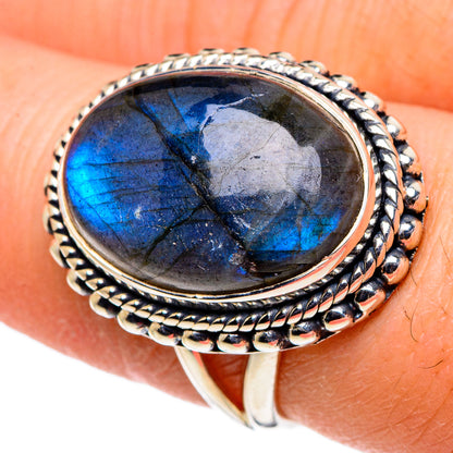 Labradorite Rings handcrafted by Ana Silver Co - RING94648