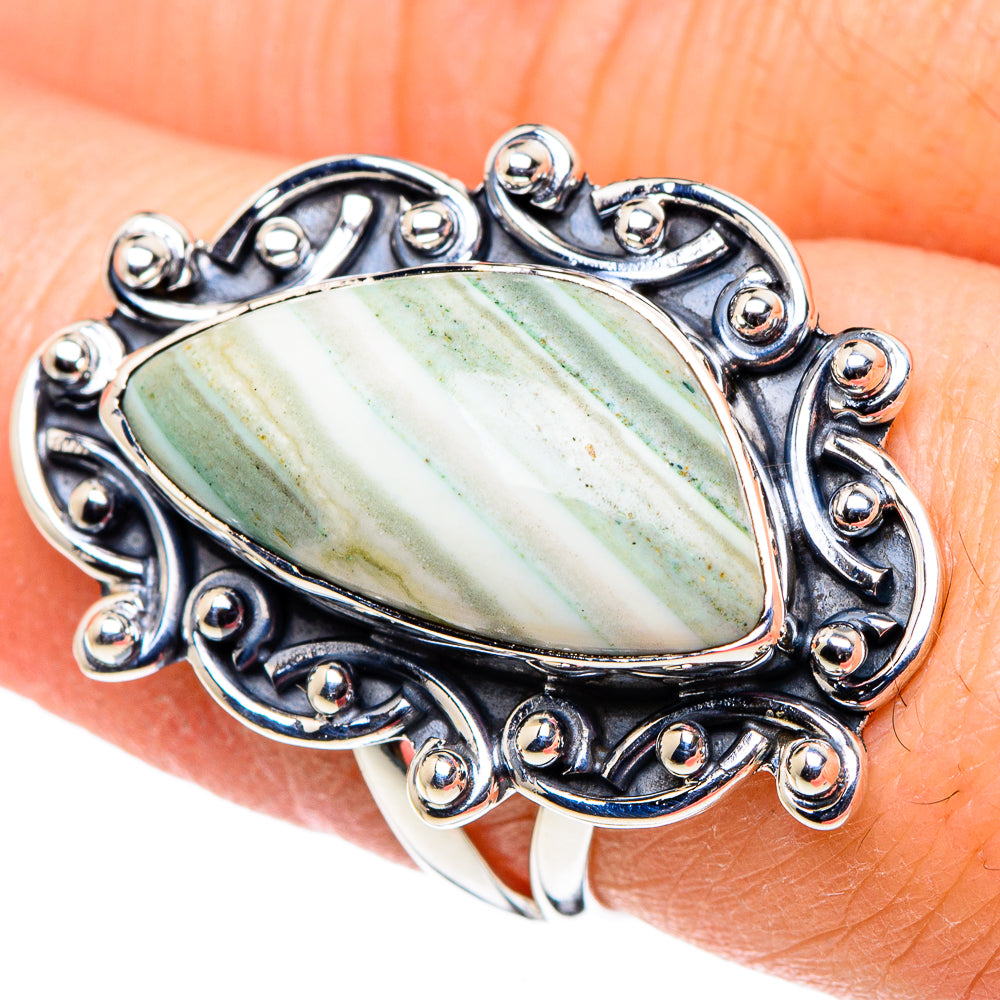 Ocean Jasper Rings handcrafted by Ana Silver Co - RING94657
