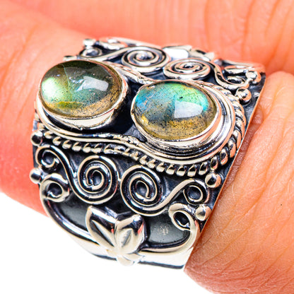Labradorite Rings handcrafted by Ana Silver Co - RING94658