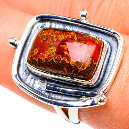 Morocco Agate Rings handcrafted by Ana Silver Co - RING94666