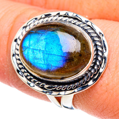Labradorite Rings handcrafted by Ana Silver Co - RING94671
