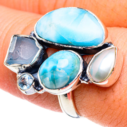 Larimar Rings handcrafted by Ana Silver Co - RING94672