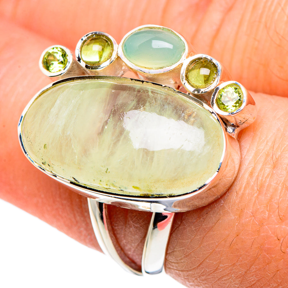 Prehnite Rings handcrafted by Ana Silver Co - RING94678