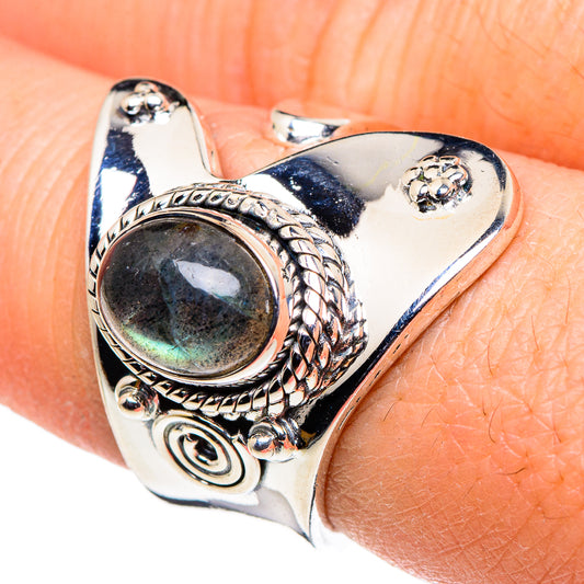 Labradorite Rings handcrafted by Ana Silver Co - RING94679