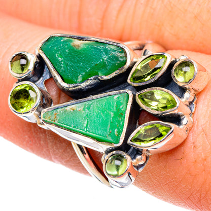 Chrysoprase Rings handcrafted by Ana Silver Co - RING94681