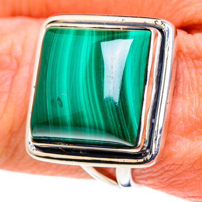 Malachite Rings handcrafted by Ana Silver Co - RING94684