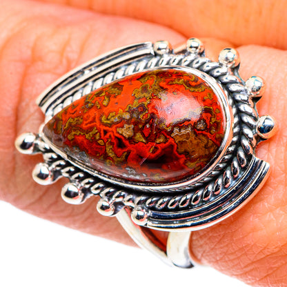 Morocco Agate Rings handcrafted by Ana Silver Co - RING94686