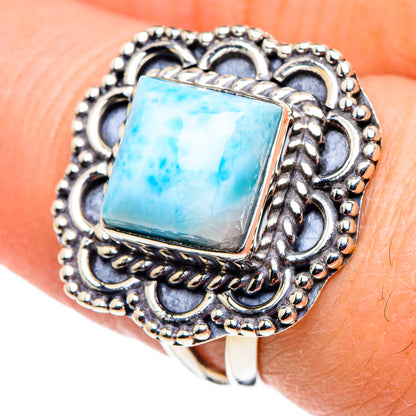 Larimar Rings handcrafted by Ana Silver Co - RING94696
