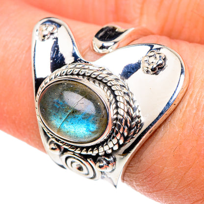 Labradorite Rings handcrafted by Ana Silver Co - RING94697