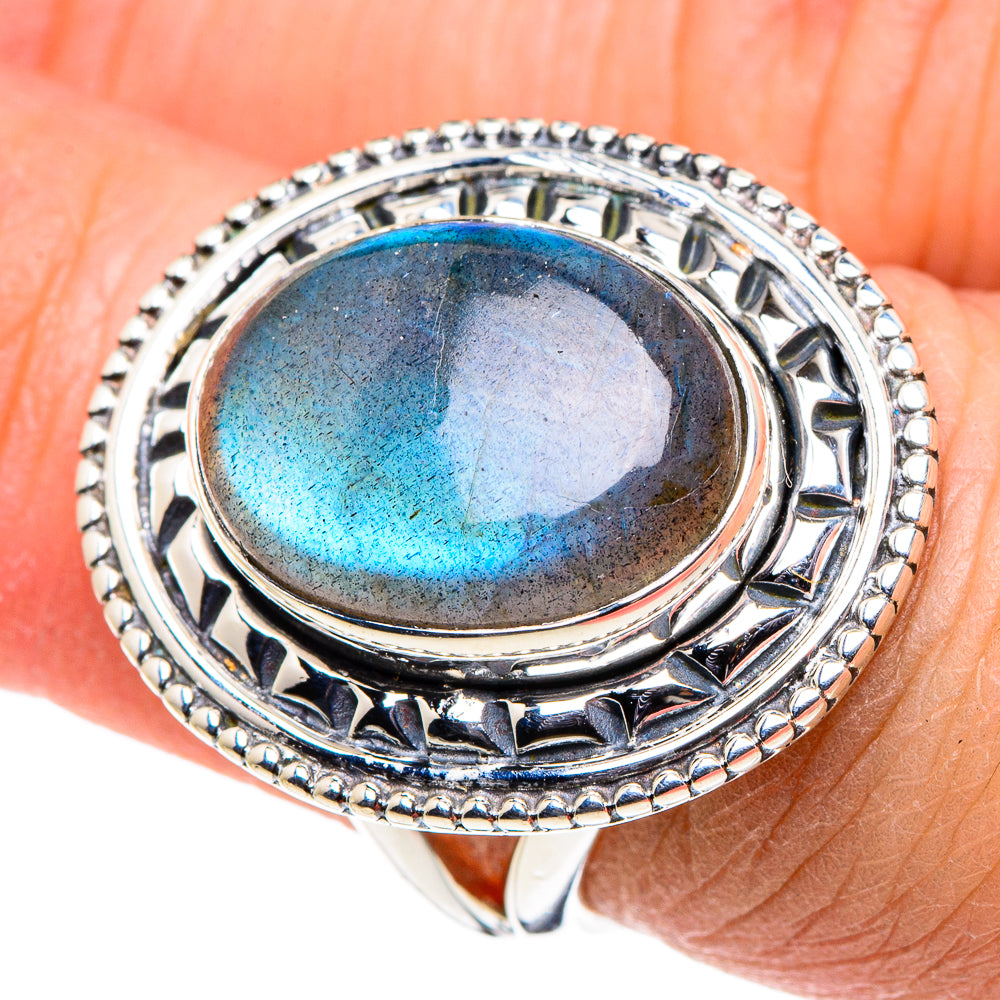 Labradorite Rings handcrafted by Ana Silver Co - RING94699
