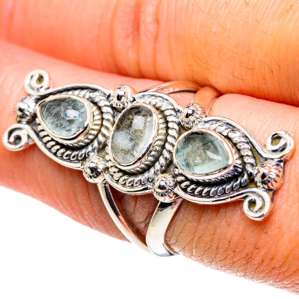 Aquamarine Rings handcrafted by Ana Silver Co - RING94700