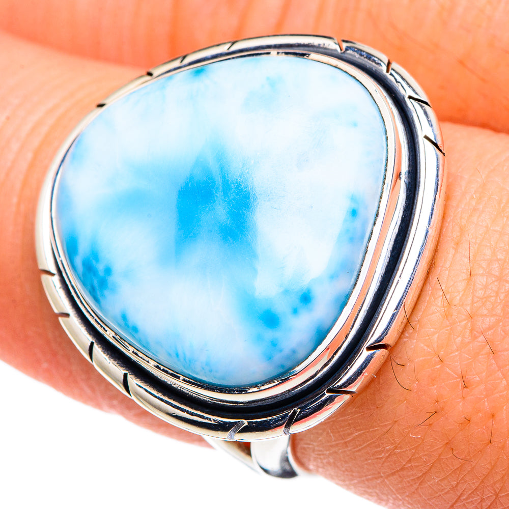 Larimar Rings handcrafted by Ana Silver Co - RING94707