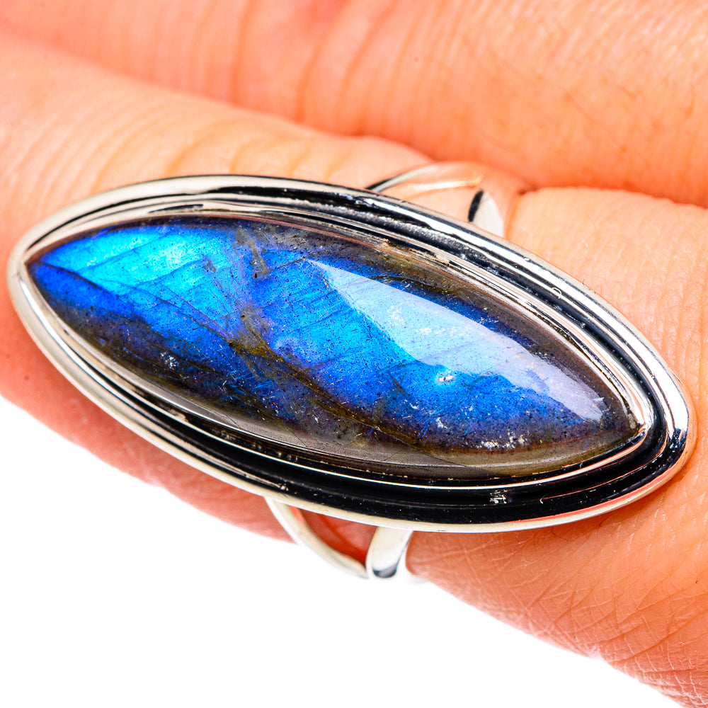 Labradorite Rings handcrafted by Ana Silver Co - RING94708