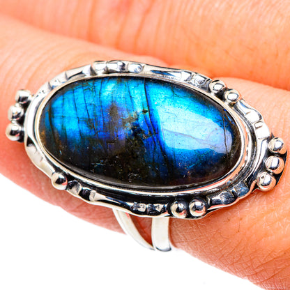 Labradorite Rings handcrafted by Ana Silver Co - RING94710