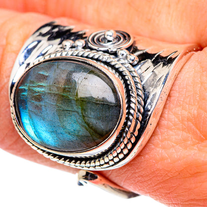 Labradorite Rings handcrafted by Ana Silver Co - RING94712