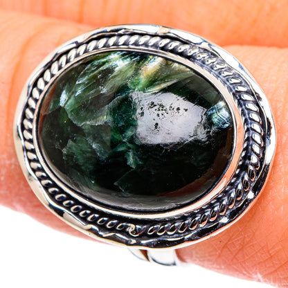 Seraphinite Rings handcrafted by Ana Silver Co - RING94714