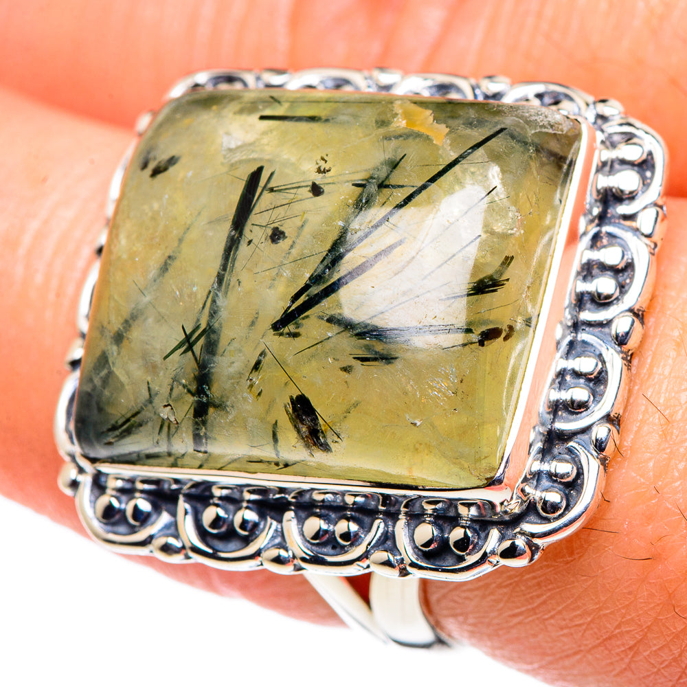 Prehnite Rings handcrafted by Ana Silver Co - RING94718