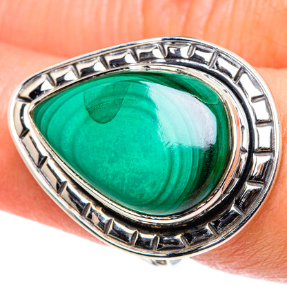 Malachite Rings handcrafted by Ana Silver Co - RING94721
