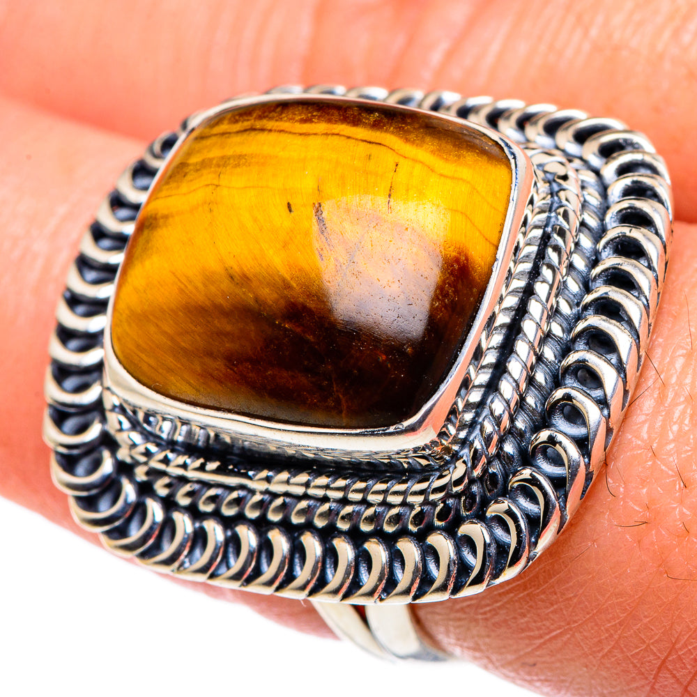 Tiger Eye Rings handcrafted by Ana Silver Co - RING94725