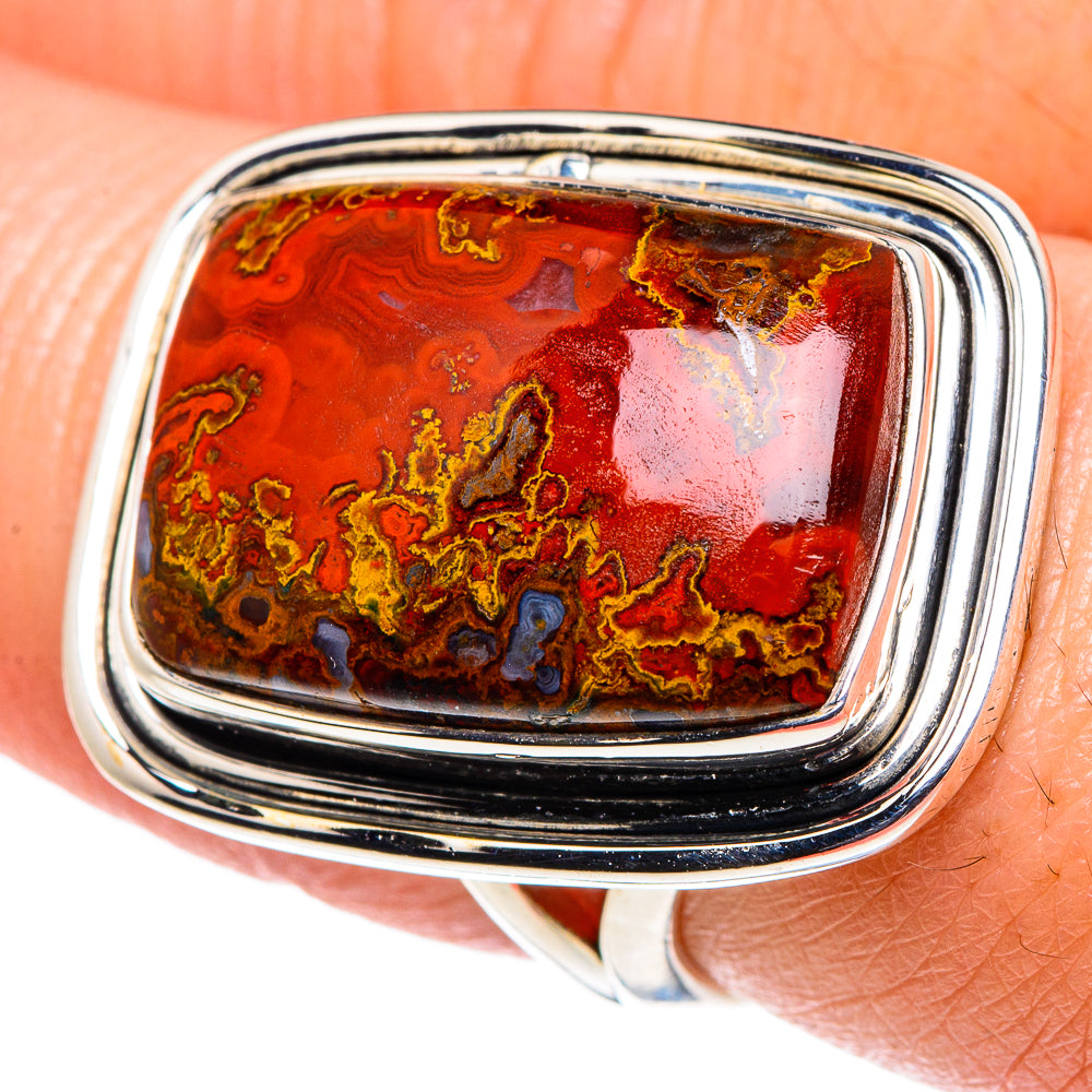 Morocco Agate Rings handcrafted by Ana Silver Co - RING94727