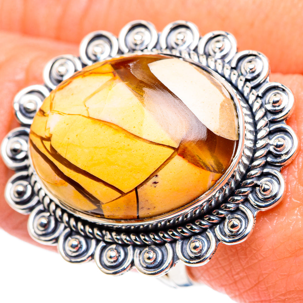 Brecciated Mookaite Rings handcrafted by Ana Silver Co - RING94737
