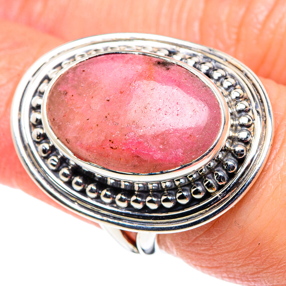Rhodonite Rings handcrafted by Ana Silver Co - RING94738