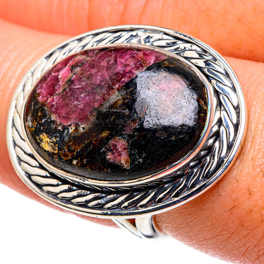 Russian Eudialyte Rings handcrafted by Ana Silver Co - RING94741