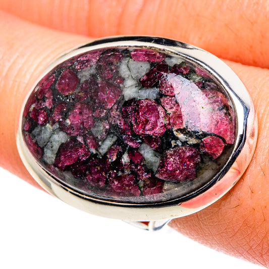 Russian Eudialyte Rings handcrafted by Ana Silver Co - RING94742