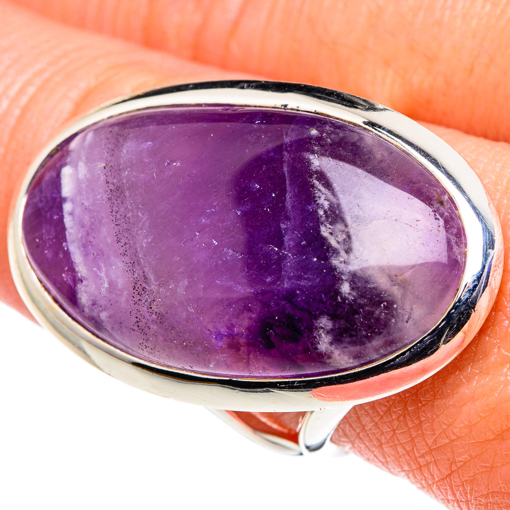 Chevron Amethyst Rings handcrafted by Ana Silver Co - RING94746
