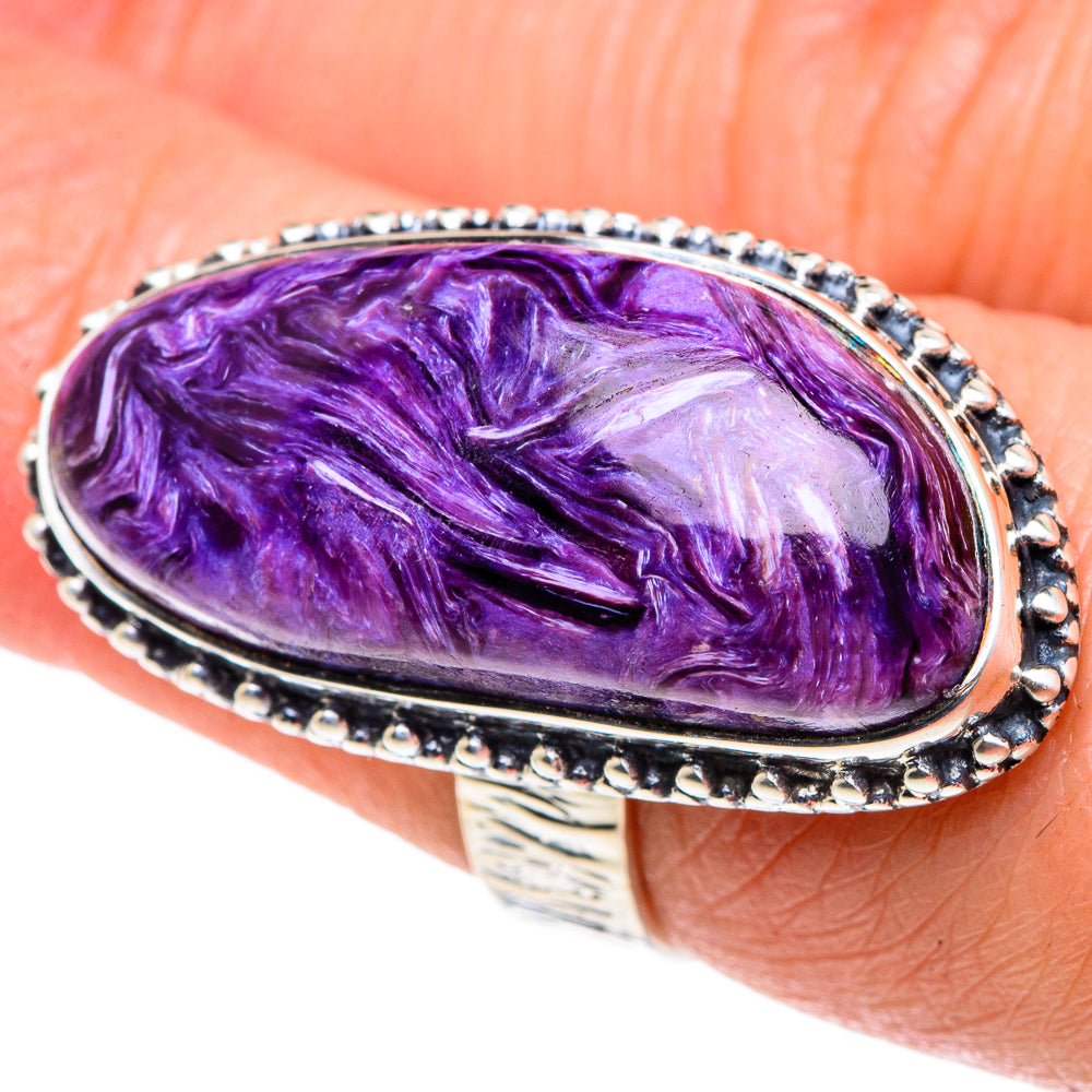 Charoite Rings handcrafted by Ana Silver Co - RING94747