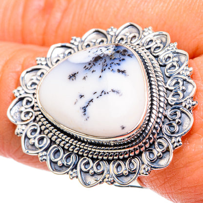 Dendritic Opal Rings handcrafted by Ana Silver Co - RING94756