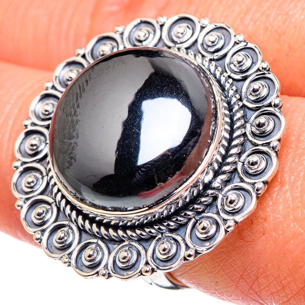 Hematite Rings handcrafted by Ana Silver Co - RING94757