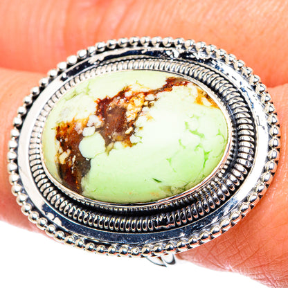 Lemon Chrysoprase Rings handcrafted by Ana Silver Co - RING94760