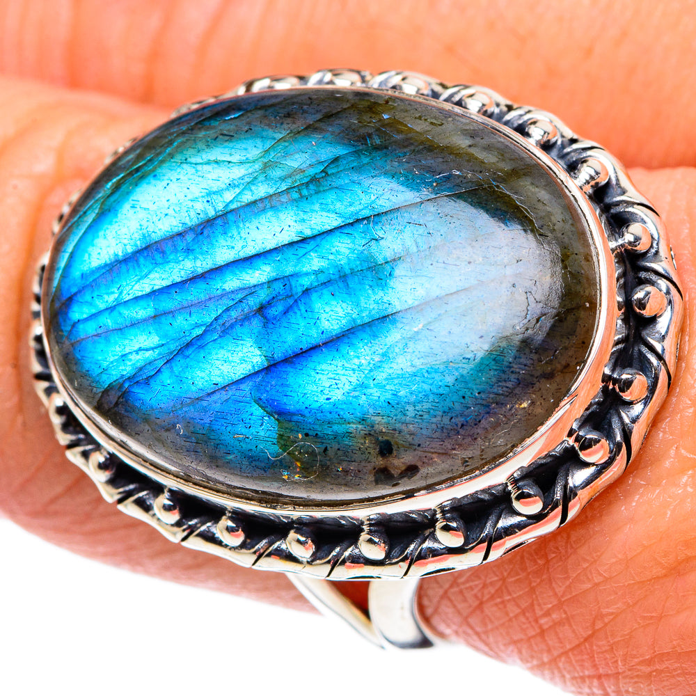 Labradorite Rings handcrafted by Ana Silver Co - RING94761