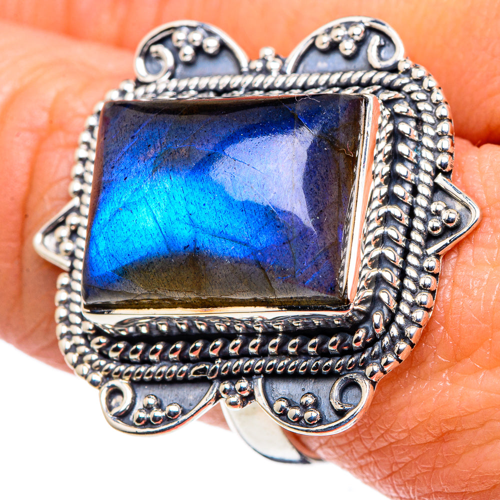 Labradorite Rings handcrafted by Ana Silver Co - RING94763