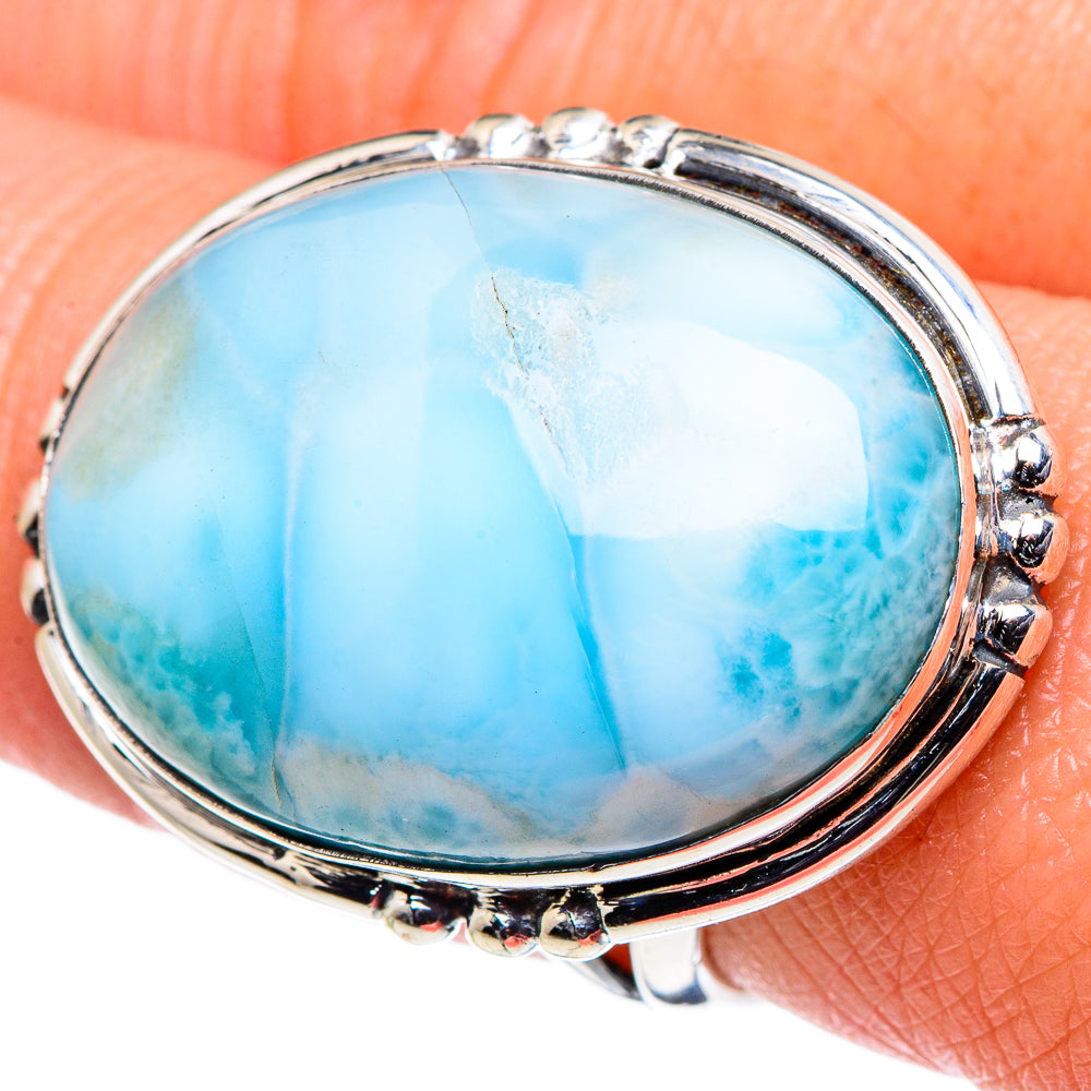 Larimar Rings handcrafted by Ana Silver Co - RING94764